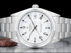 Rolex Date 34 Bianco Oyster White Milk Roman Dial 15200